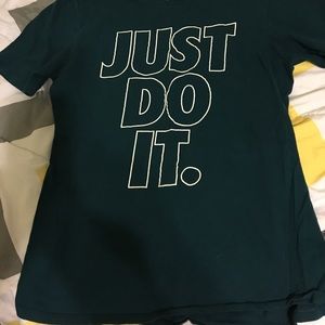 Green Nike tee
